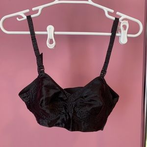 Vintage 1950s Satin Bullet Bra